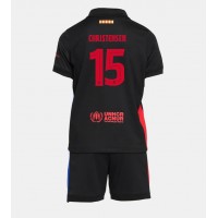 Camiseta Barcelona Andreas Christensen #15 Segunda Equipación Replica 2024-25 para niños mangas cortas (+ Pantalones cortos)